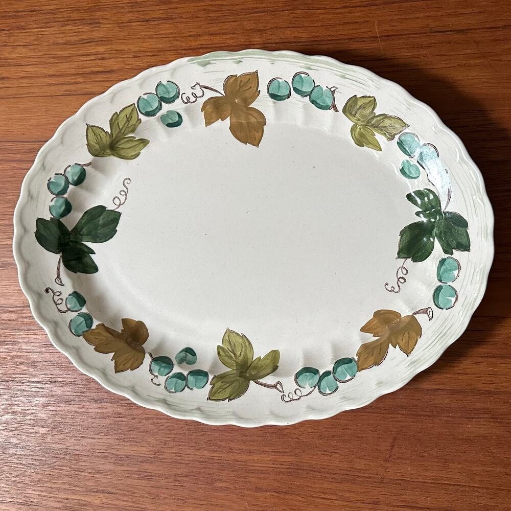 Poppytrail Metlox Vineyard 14" Oval Serving Platter